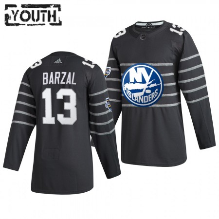 New York Islanders Mathew Barzal 13 Grijs Adidas 2020 NHL All-Star Authentic Shirt - Kinderen